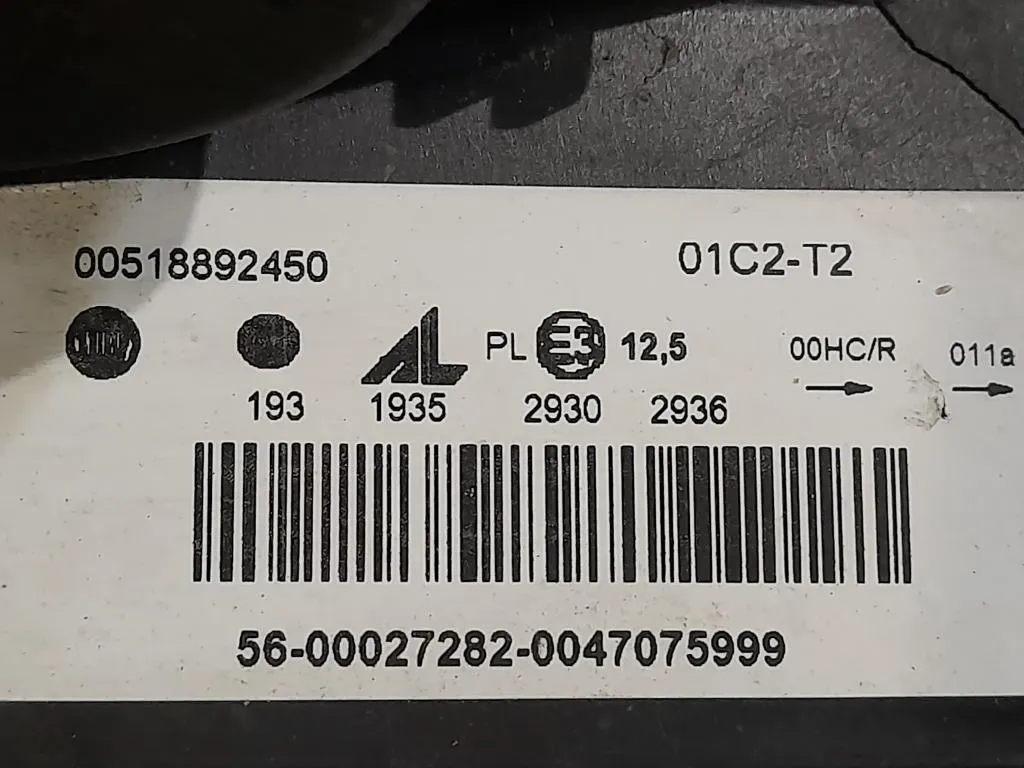 Proiettore ANT SX 00518892450 Fiat Panda II 2012