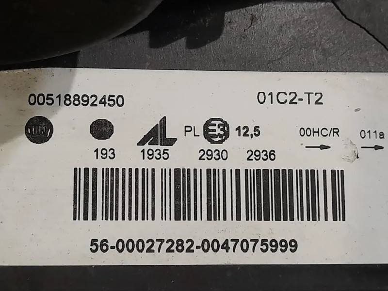 Proiettore ANT SX 00518892450 Fiat Panda II 2012