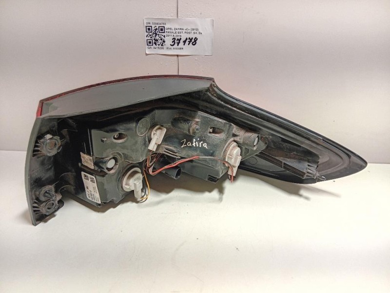 Fanale EST POST SX 338834753 Opel Zafira C 2012
