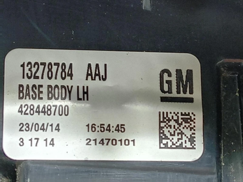 Fanale EST POST SX 13278784 Opel Zafira C 2012