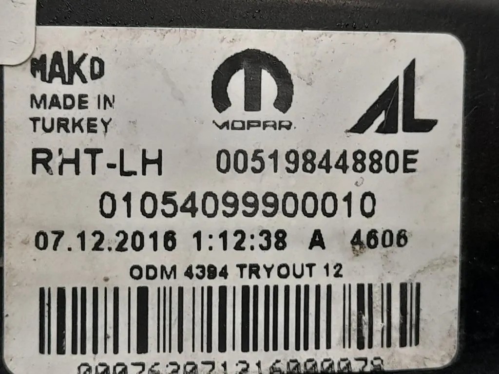 Proiettore ANT SX 00519844880E Fiat TIPO II 2016