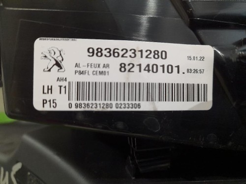 Fanale EST POST SX 9836231280 82140101 Peugeot 3008 II 2016