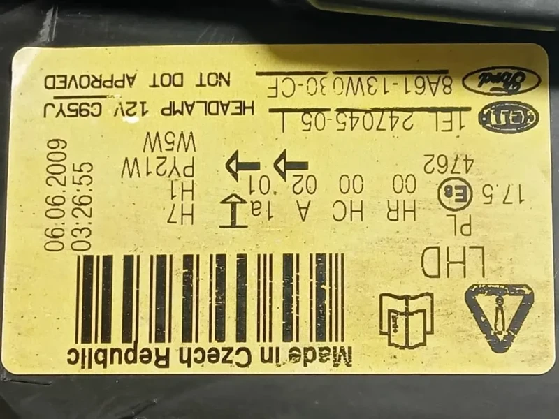 Proiettore ANT SX 8A61-13W030-CF Ford Fiesta VI 2008