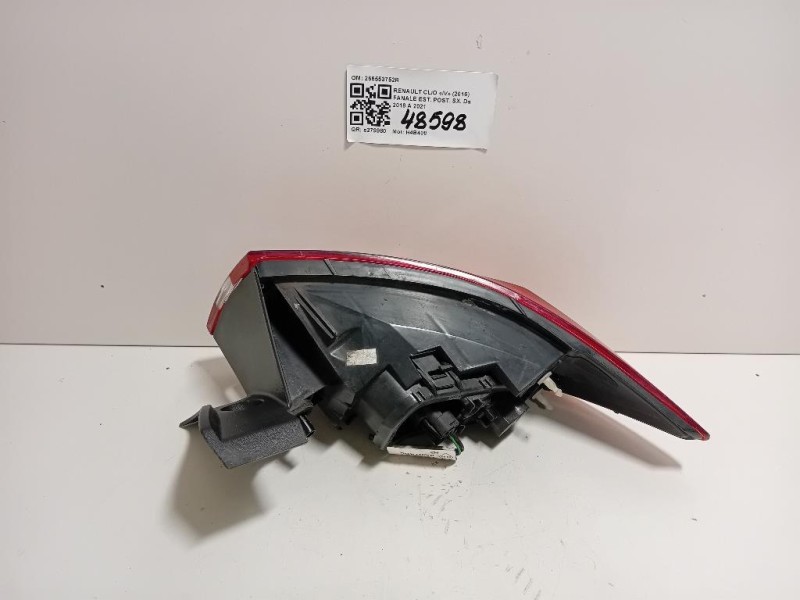 Fanale EST POST SX 265553752R Renault CLIO IV 2016
