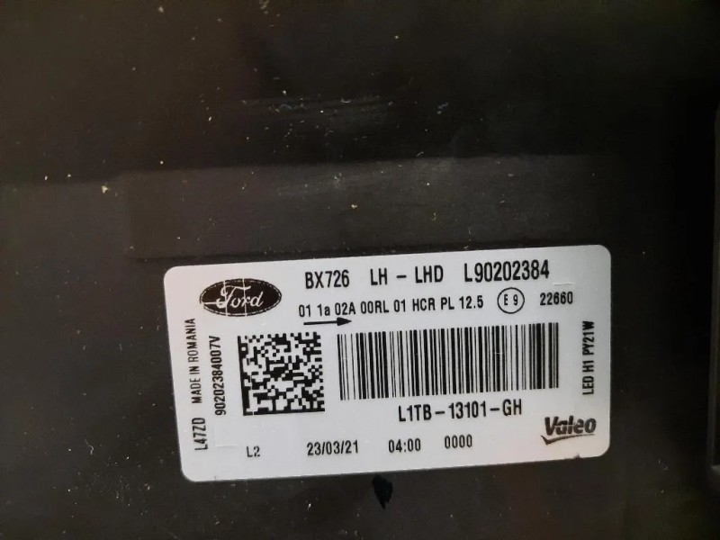 Proiettore ANT SX L1TB13101GH Ford PUMA II 2019