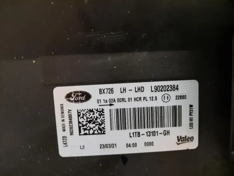 Proiettore ANT SX L1TB13101GH Ford PUMA II 2019