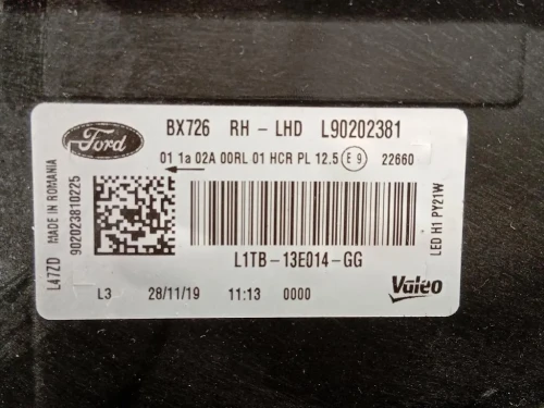 Proiettore ANT SX L1TB-13E014-GG Ford PUMA II 2019