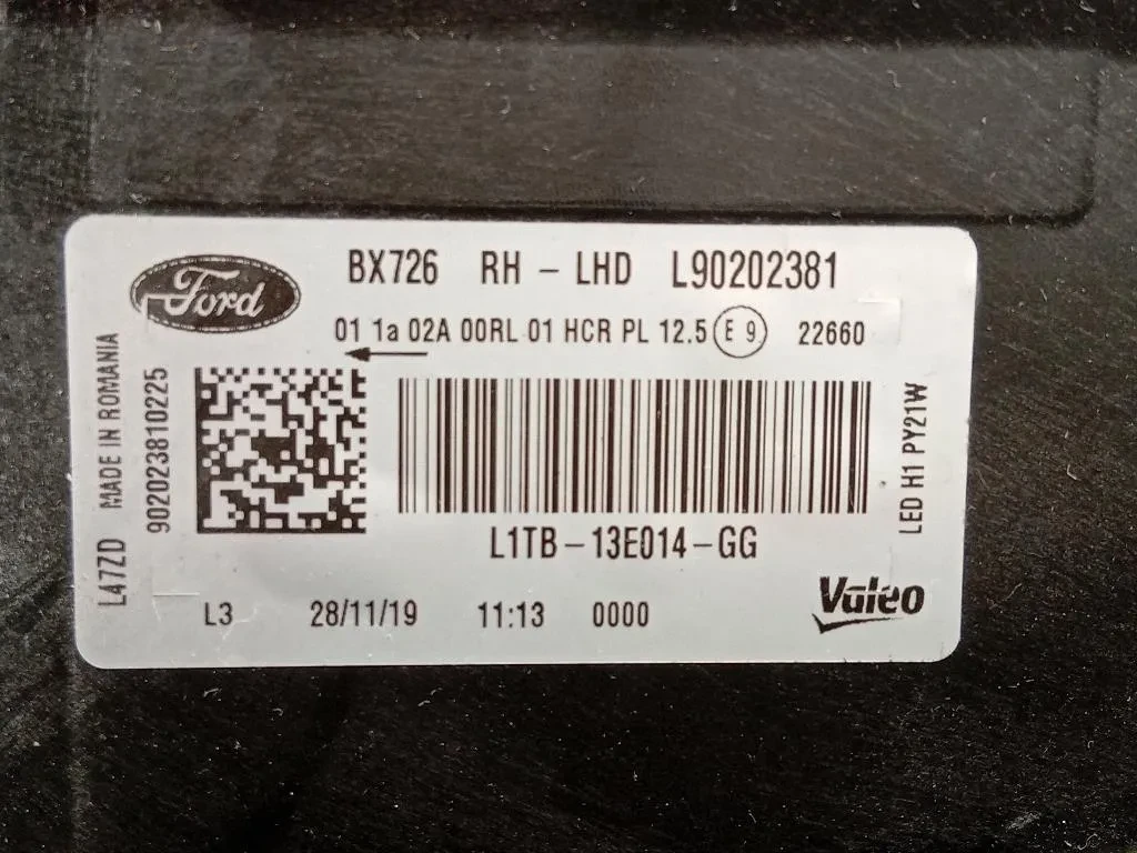 Proiettore ANT SX L1TB-13E014-GG Ford PUMA II 2019