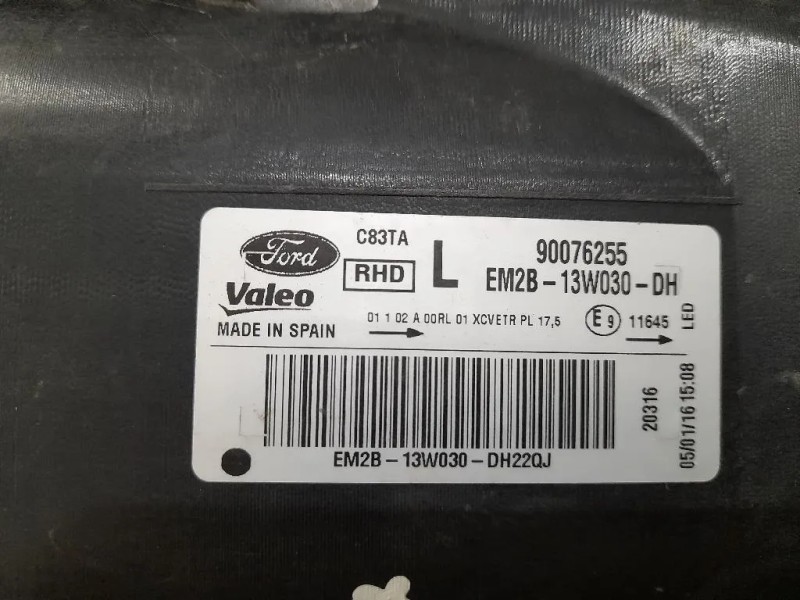 Proiettore ANT SX EM2813W030DH 90076255 Ford S-max II 2015