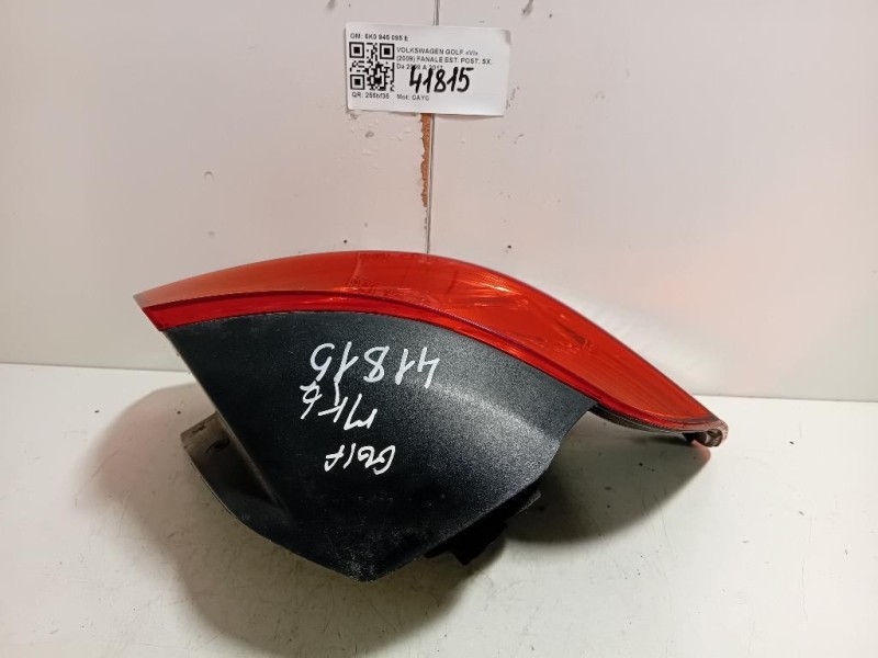 Fanale EST POST SX 5K0945095E Volkswagen GOLF VI 2009