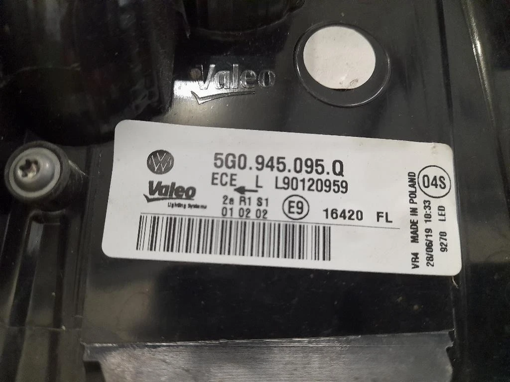 Fanale EST POST SX 5G0945095Q Volkswagen GOLF VII 2017