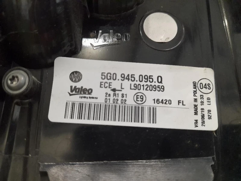 Fanale EST POST SX 5G0945095Q Volkswagen GOLF VII 2017