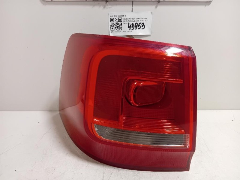 Fanale EST POST SX 7N0 945 095 G Volkswagen Sharan IV 2015