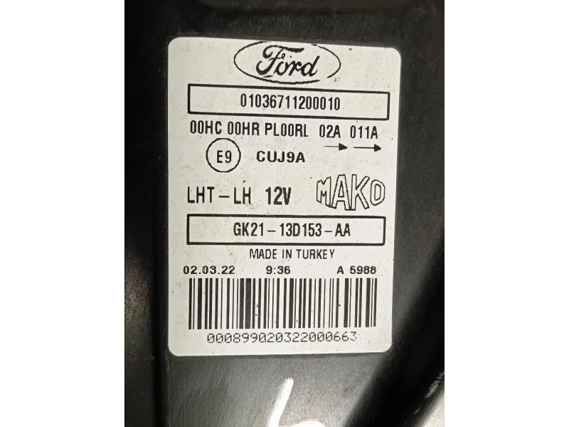 Proiettore ANT SX GK21-13C153-AA Ford Transit Custom I 2013