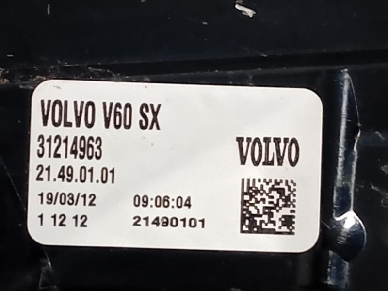 Fanale EST POST SX 31214964 Volvo V60 I 2010