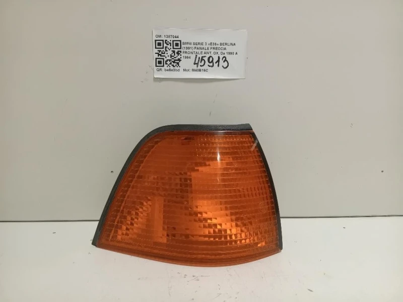 Fanale Freccia Frontale ANT DX 1387044 Bmw Serie 3 E36 Berlina 1991
