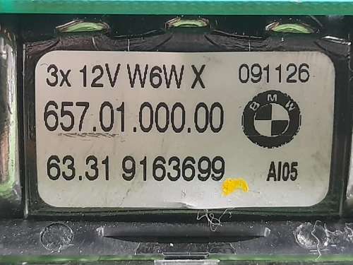 LUCE DI Cortesia Abitacolo 6331 9163699 Bmw Serie 5 F10 Berlina 2010