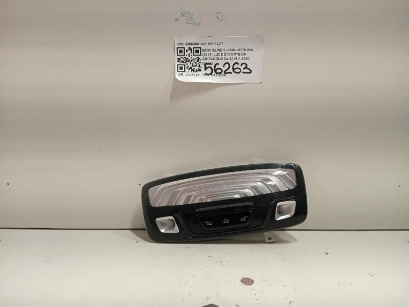 LUCE DI Cortesia Abitacolo 43684861401 Bmw Serie 5 G30 Berlina 2016