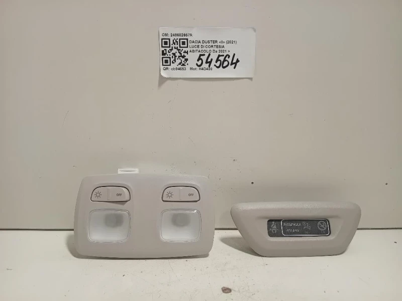 LUCE DI Cortesia Abitacolo 248602657R Dacia Duster II 2021