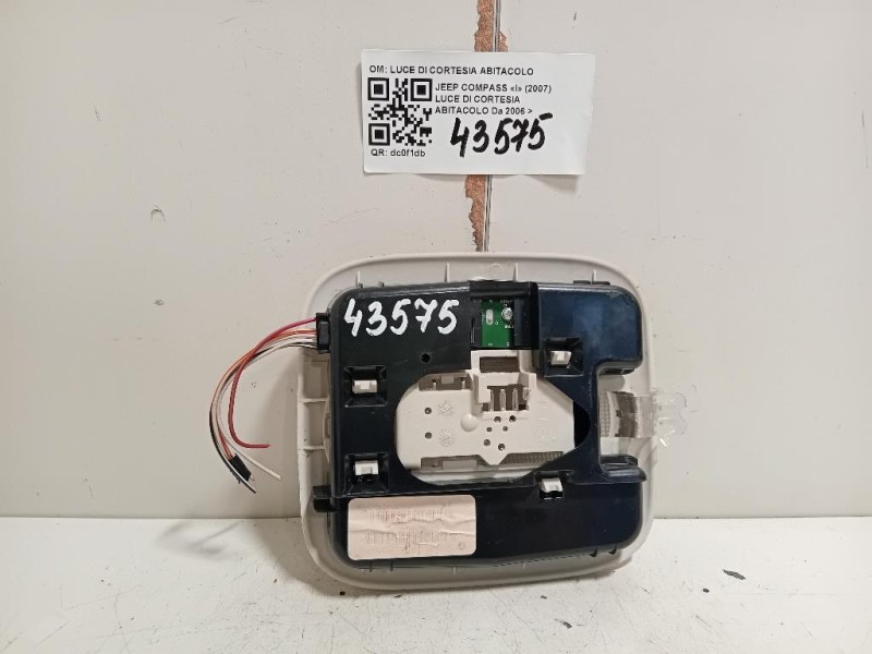 LUCE DI Cortesia Abitacolo LUCE DI CORTESIA ABITACOLO Jeep Compass I 2007