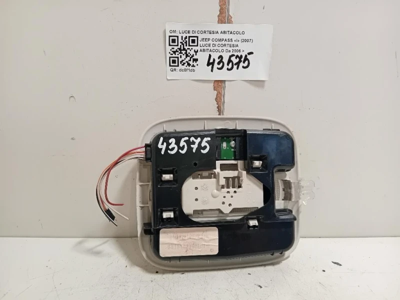 LUCE DI Cortesia Abitacolo LUCE DI CORTESIA ABITACOLO Jeep Compass I 2007