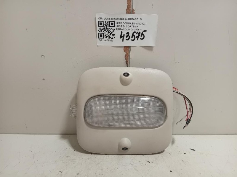 LUCE DI Cortesia Abitacolo LUCE DI CORTESIA ABITACOLO Jeep Compass I 2007