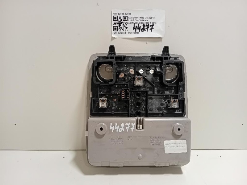 LUCE DI Cortesia Abitacolo 92800-3U000 Kia Sportage III 2010