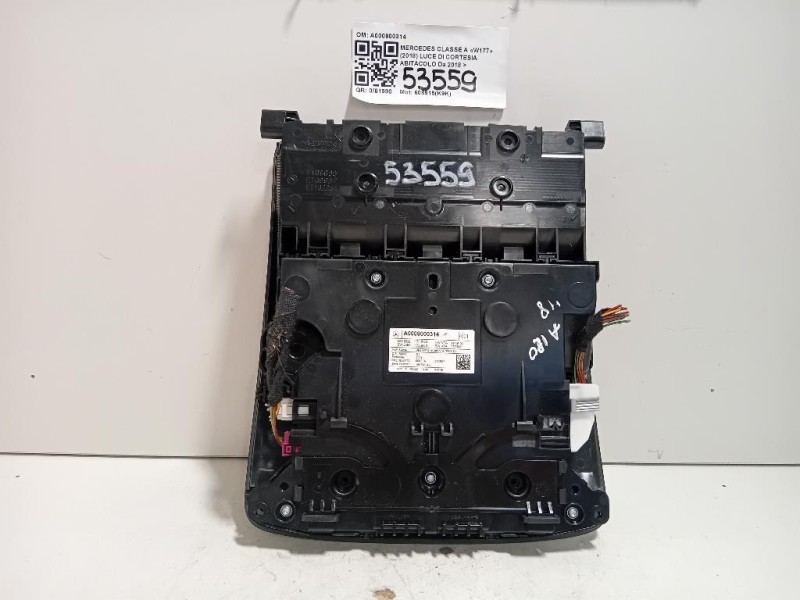LUCE DI Cortesia Abitacolo A000900314 Mercedes Classe A W177 2018