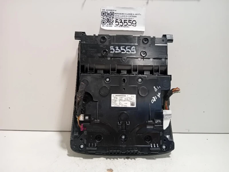 LUCE DI Cortesia Abitacolo A000900314 Mercedes Classe A W177 2018