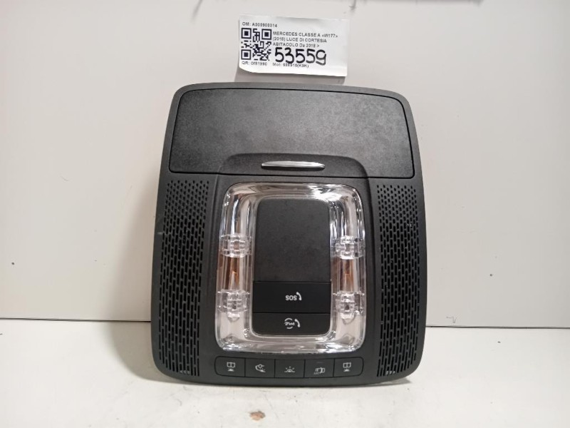 LUCE DI Cortesia Abitacolo A000900314 Mercedes Classe A W177 2018