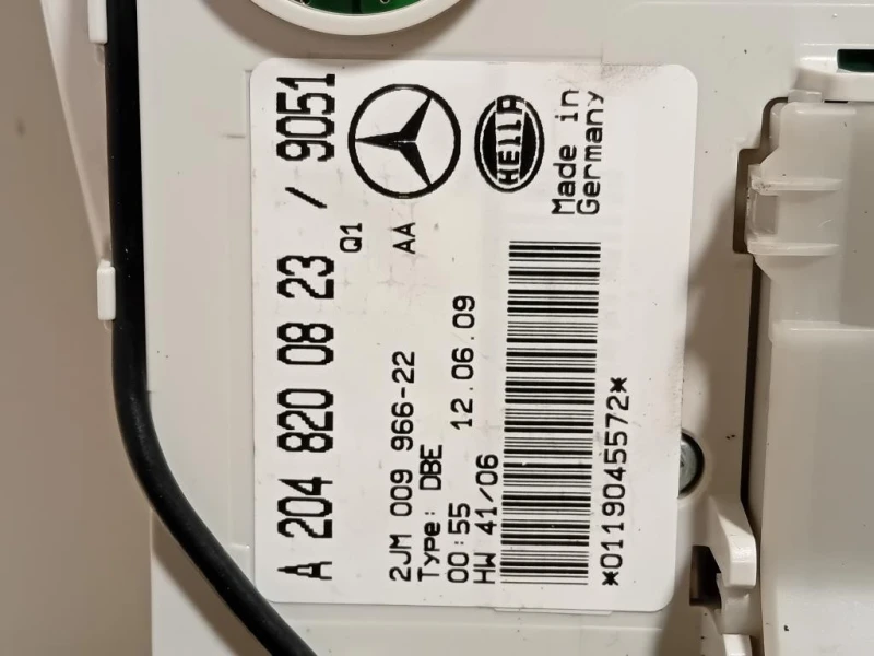 LUCE DI Cortesia Abitacolo A2048200823 Mercedes Classe C W204 2007