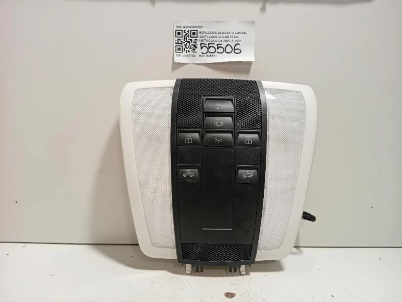 LUCE DI Cortesia Abitacolo A2048200823 Mercedes Classe C W204 2007