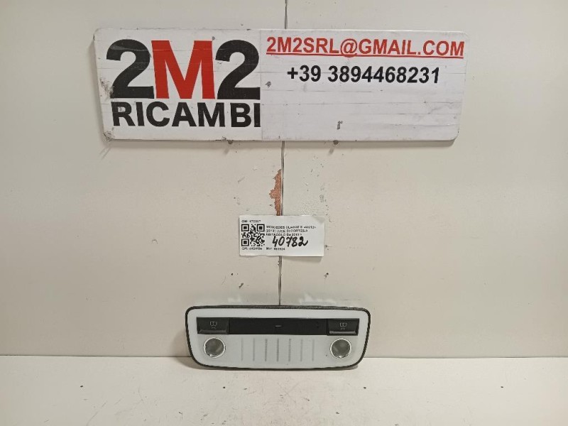 LUCE DI Cortesia Abitacolo 170207 Mercedes Classe E W212 2013