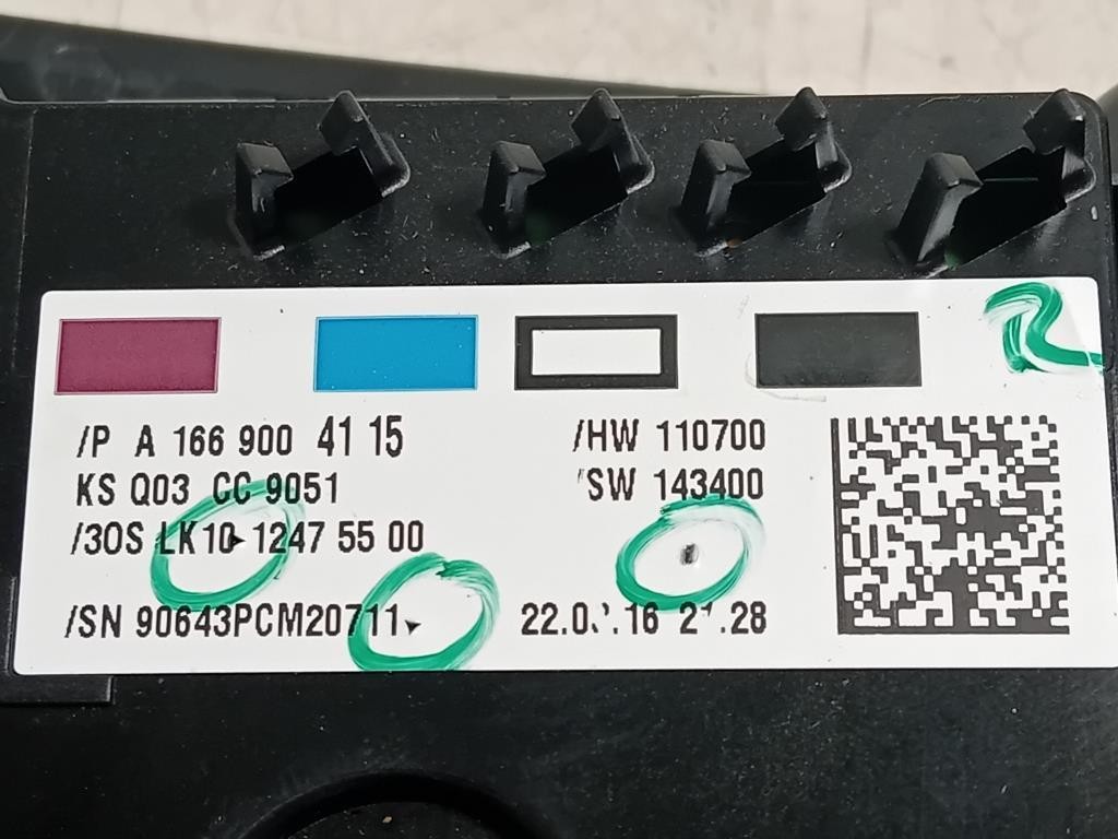 LUCE DI Cortesia Abitacolo A1669004115 Mercedes Classe GLE W166 2015