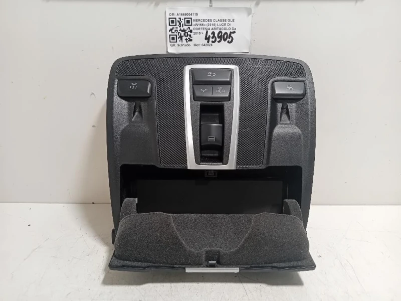 LUCE DI Cortesia Abitacolo A1669004115 Mercedes Classe GLE W166 2015