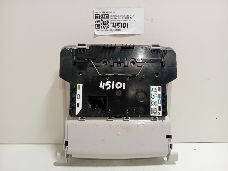 LUCE DI Cortesia Abitacolo A 166 900 41 15 Mercedes Classe GLE W166 2015