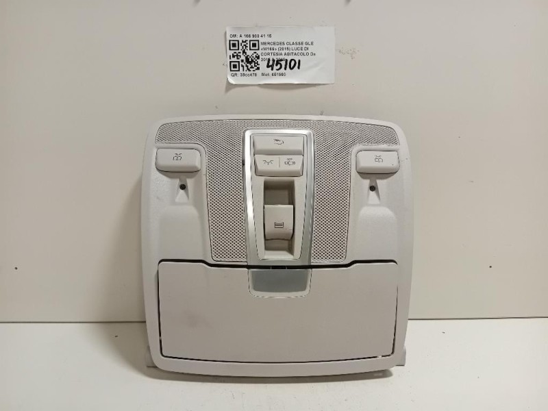 LUCE DI Cortesia Abitacolo A 166 900 41 15 Mercedes Classe GLE W166 2015