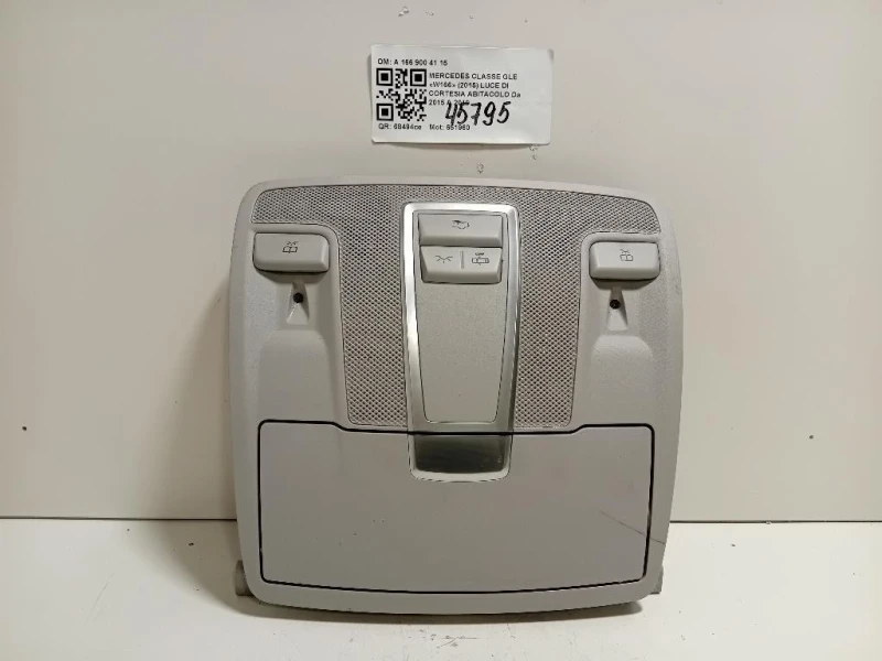 LUCE DI Cortesia Abitacolo A 166 900 41 15 Mercedes Classe GLE W166 2015