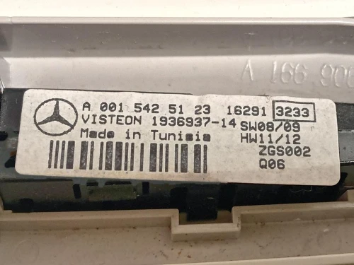 LUCE DI Cortesia Abitacolo A166 900 65 00 Mercedes Classe ML W166 2012