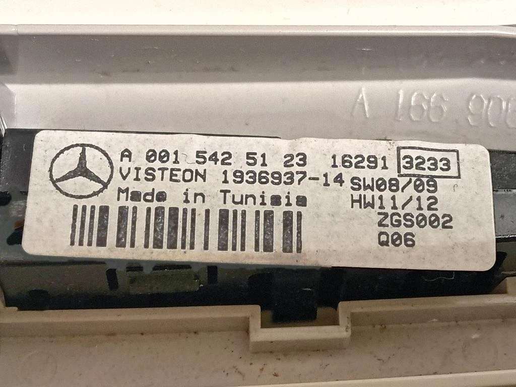 LUCE DI Cortesia Abitacolo A166 900 65 00 Mercedes Classe ML W166 2012