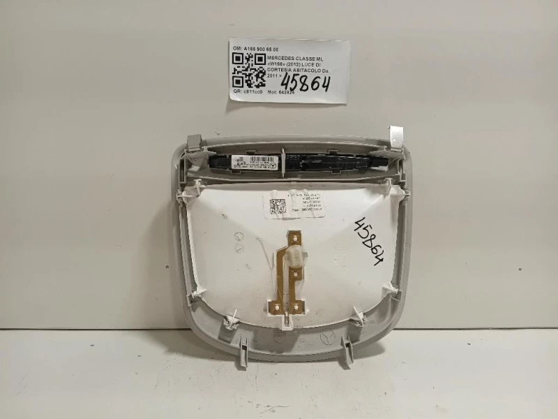 LUCE DI Cortesia Abitacolo A166 900 65 00 Mercedes Classe ML W166 2012
