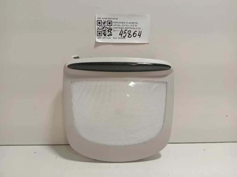 LUCE DI Cortesia Abitacolo A166 900 65 00 Mercedes Classe ML W166 2012