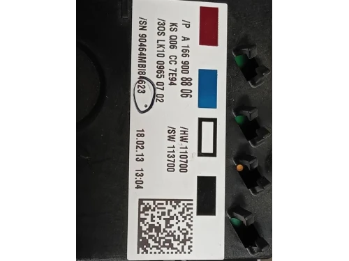 LUCE DI Cortesia Abitacolo A1669008806 Mercedes Classe ML W166 2012