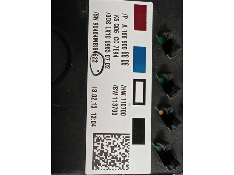 LUCE DI Cortesia Abitacolo A1669008806 Mercedes Classe ML W166 2012