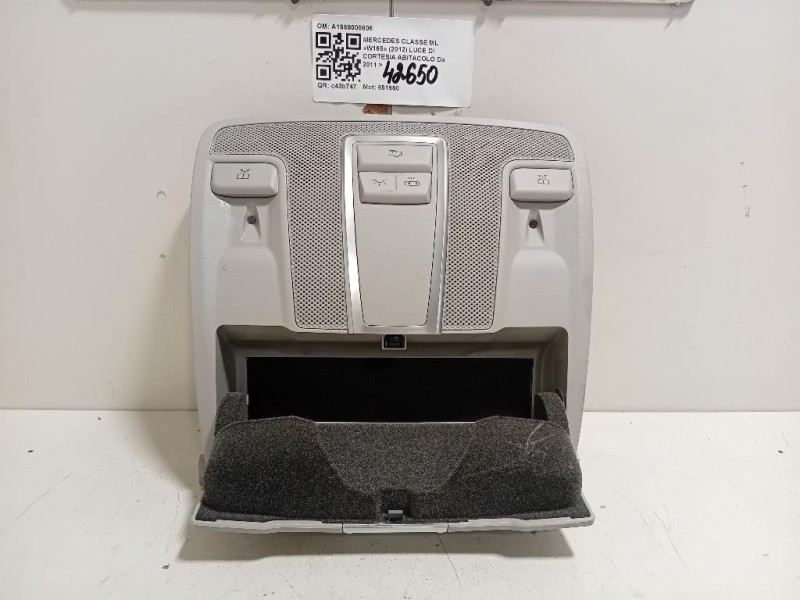LUCE DI Cortesia Abitacolo A1669008806 Mercedes Classe ML W166 2012