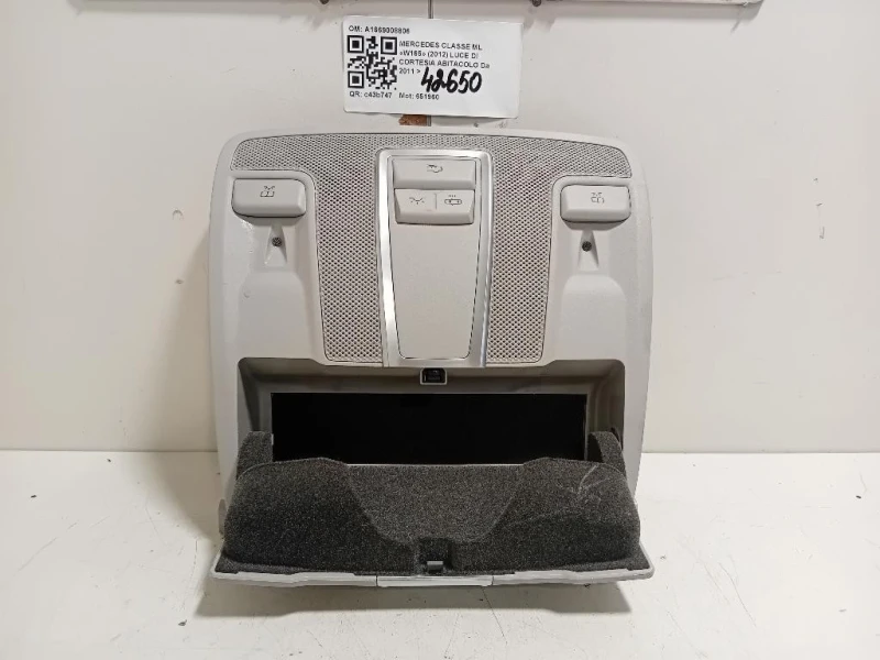 LUCE DI Cortesia Abitacolo A1669008806 Mercedes Classe ML W166 2012