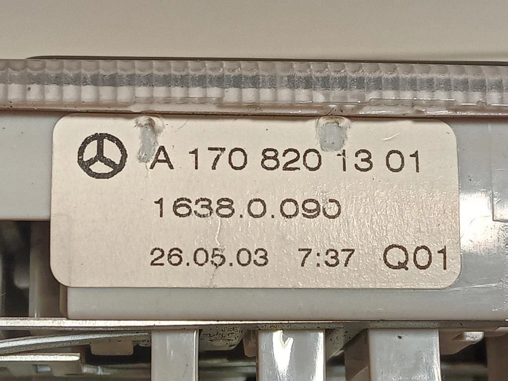 LUCE DI Cortesia Abitacolo A170 820 13 01 Mercedes Classe SLK R170 1997