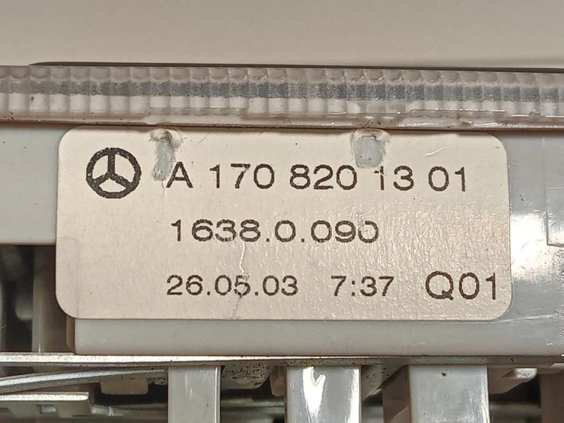 LUCE DI Cortesia Abitacolo A170 820 13 01 Mercedes Classe SLK R170 1997