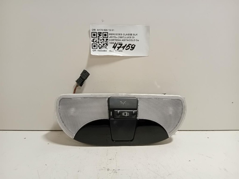 LUCE DI Cortesia Abitacolo A170 820 13 01 Mercedes Classe SLK R170 1997