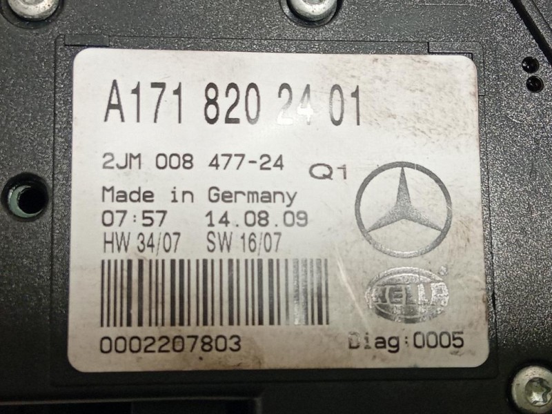 LUCE DI Cortesia Abitacolo A1718202401 Mercedes Classe SLK R171 2004